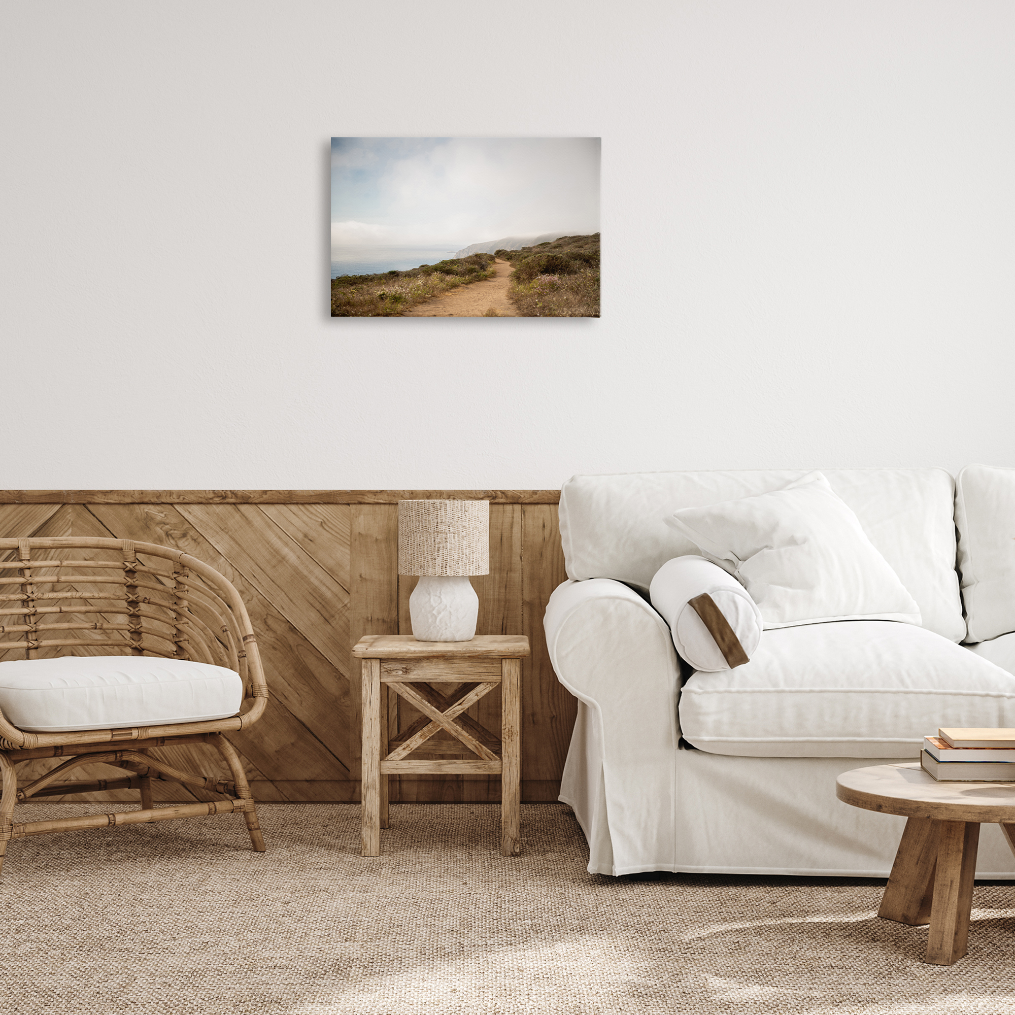 Stupell Industries Wild Coast Pathway Landscape & Nature Photography Wrapped Canvas Art Print Wall Art, 24 x 16