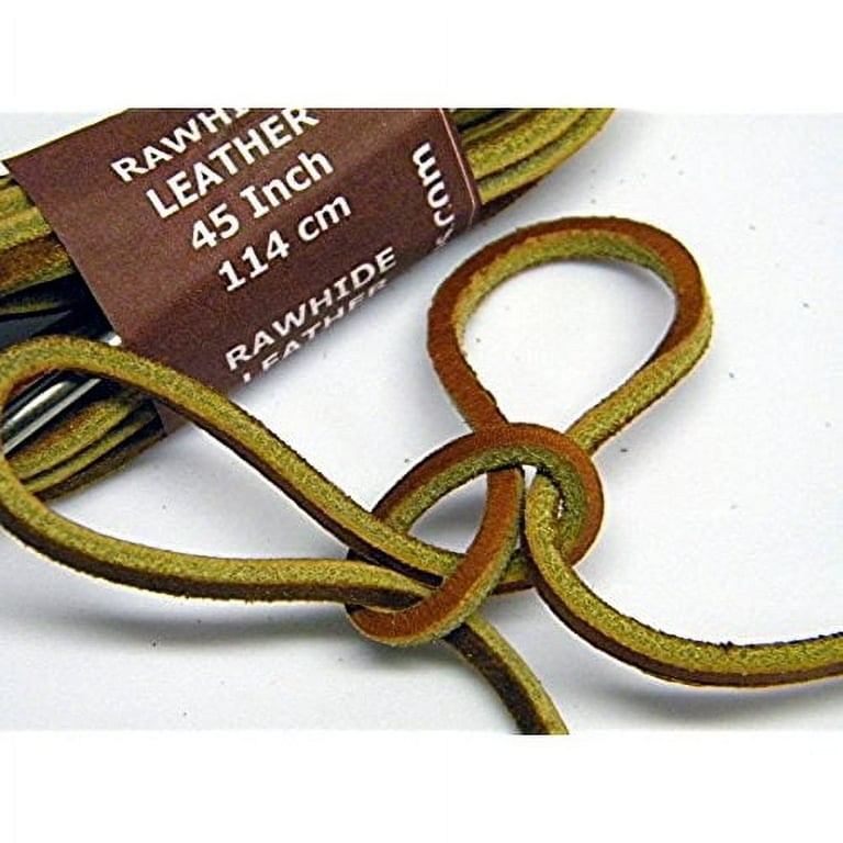 Tan Leather Replacement Shoelaces for Boat Shoes - 2 Pair Pack (40)