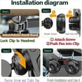 thumbnail image 4 of HEEYCEM Car Fan, 3-Speed, Ultra-Quiet, 5V Powerful Electric Air Circulation Fan for SUV, Truck, Sedan, 4 of 9