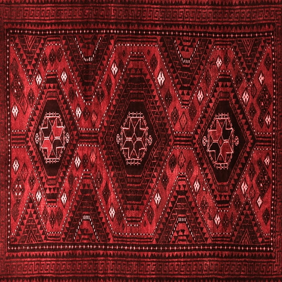 Ahgly Company Indoor Square Persian Red Traditional Area Rugs, 3' Square
