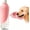 Pink, variant on Portable Dog Water Bottle Attachment, Slip-On Pet Water Bowl for Walks | Silicone Dog Drink Dispenser, Fits Standard Water Bottles,Ideal For Daily Walks & Travel, Quick Rinse & Easy Setup