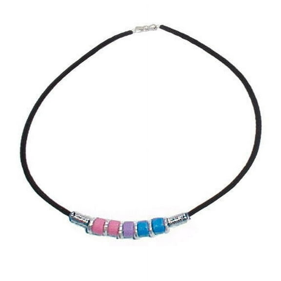 Bi Pride Plain Bead Necklace - Bisexual LGBT Pride Chain