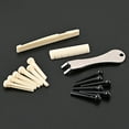 thumbnail image 2 of SHISUYAN 1 Set Acoustic Guitar Bridge Pins Puller Pulling Remover Extractor Tool with Guitar Saddle Nut, 2 of 9