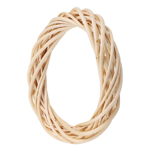 LEORX wreath rings for crafts Rattan Wreath Natural Wood Color Decoration for Easter 1Pcs