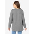 thumbnail image 2 of Woman Within Plus Size Perfect Long-Sleeve V-Neck Tunic, 2 of 6