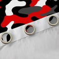 thumbnail image 4 of Feelyou Black Red Camo Black Out Curtains, Camouflage Curtains Pack of 2 (42x63 Each), 4 of 6