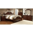 thumbnail image 3 of Furniture of America Leonora Wood Panel Bed, Eastern King, Cherry, 3 of 3