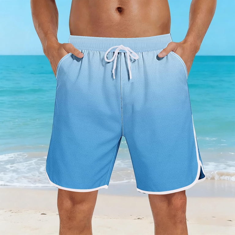 Wavsuf Mens Swim Shorts for Men Swimming Trunks Drawstring Quick