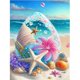 thumbnail image 1 of Pintura de diamantes de playa de bricolaje, decoración y regalo únicos, gemas redondas de perforación completa, kits de pintura de diamantes, experiencia de pintura sin esfuerzo para decoración del, 1 of 5