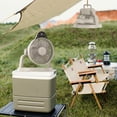 thumbnail image 6 of Camping Fan with LED Lantern, 10000mAh Rechargeable Battery Operated Oscillating Fan, Portable Tent Fan, 4 Speeds for Outdoor Camp RV Jobsite Home Office, 6 of 8