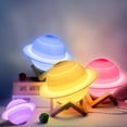 thumbnail image 4 of Kid Universe Saturn toy outer space bedroom 3D Globe Touch Lamp remote 4 in, 4 of 4