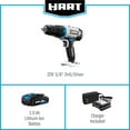thumbnail image 6 of HART 20-Volt 3/8-inch Battery-Powered Drill/Driver Kit, (1) 1.5Ah Lithium-Ion Battery, 6 of 8