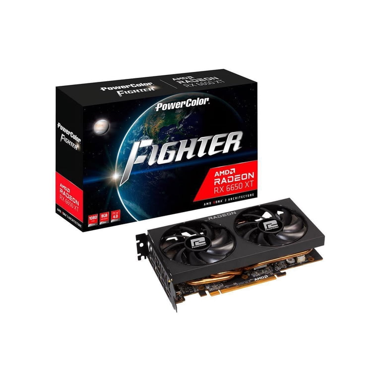 PowerColor Fighter Radeon RX 6650 XT 8GB GDDR6 Graphics GPU for