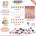 thumbnail image 3 of 83rd Birthday Decoration Rose Gold, 83 Party Supplies Decoration, 83rd Sash, 83 Cake Topper, 83rd Photo Props, confetti Balloons, Curtain, 3 of 4