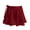 Burgundy, variant on iiniim Kids Girls Chiffon Ballet Dance Mini Wrap Skirts Ballerina Dancewear Sizes 4-12