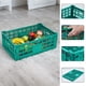 thumbnail image 4 of Yeshouse Caja de almacenamiento resistente con paredes reforzadas, plegable y apilable, de plástico, multiusos para garaje, cocina y oficina, 4 of 7