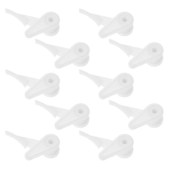 Raindrops 10Pcs Plastic Ceiling Light Fixed Clips Light Mounting Brackets Holder LED Strip Light Mounting Brackets for Lamp Socket Light Fixture White