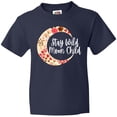 thumbnail image 3 of Inktastic Baby Stay Wild Moon Child Crescent Moon with Flowers Youth T-Shirt, 3 of 5