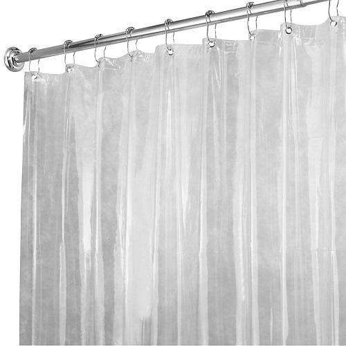Interdesign 14551 Vinyl Shower Curtain, Bed Bath And Beyond Extra Long Shower Curtain Liner