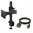thumbnail image 1 of Insignia 35" Full-Motion Monitor Mount Bundle with 6 ft VGA Cable – Adjustable Desk Clamp Stand, Tilt/Swivel/Rotate, VESA Compatible (Black), 1 of 7