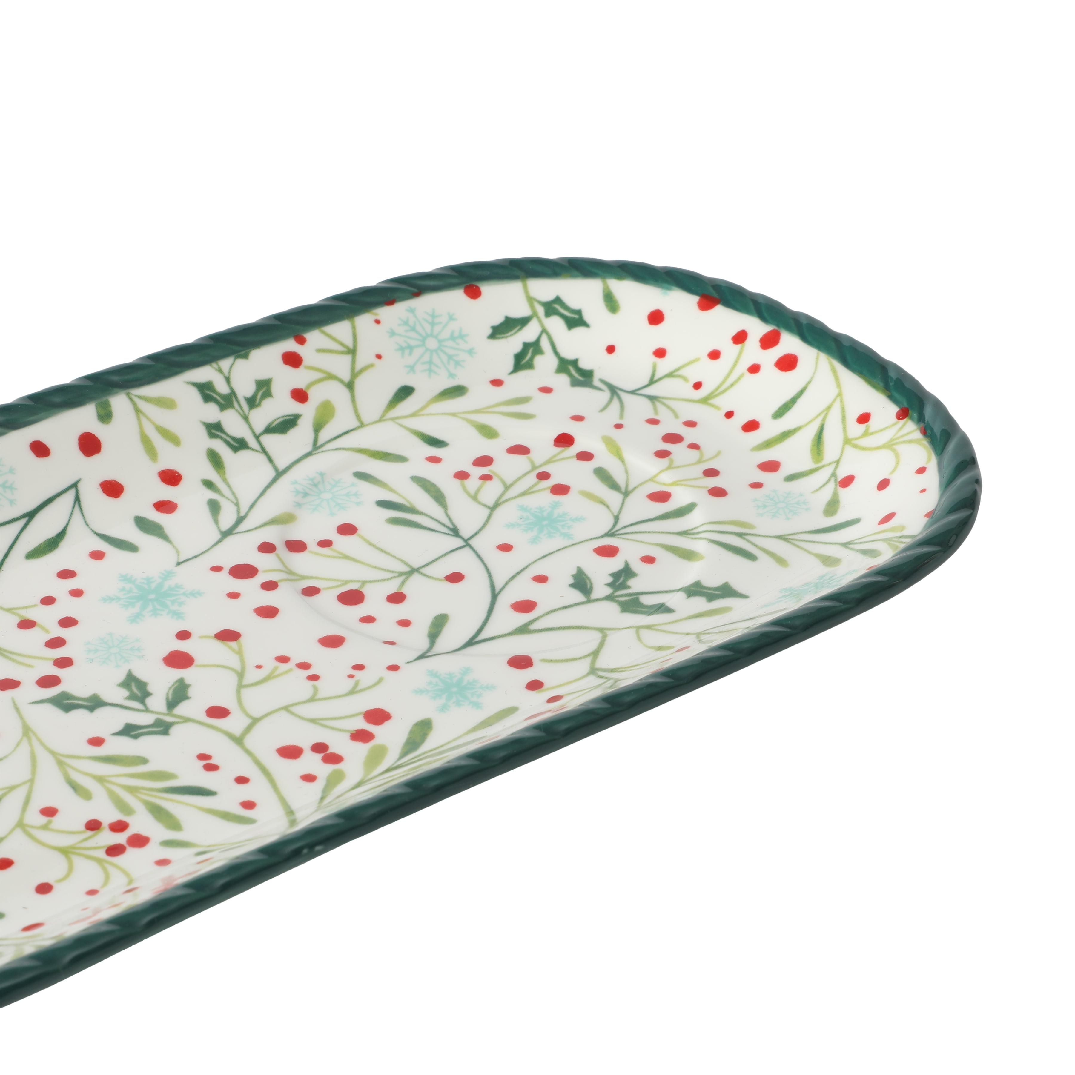 The Pioneer Woman Holly Toss Stoneware Cookie Tray Set  The Pioneer Woman Holly Toss Stoneware Cookie Tray Set main image 0