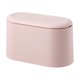 thumbnail image 1 of Mini bote de basura con tapa - Bote de basura pequeño extraíble (rosa), 1 of 5