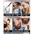 thumbnail image 4 of Beard Growth Kit - Beard Kit with Beard Roller, Beard Growth Oil, Beard Wash, Beard Balm, Beard Brush, Comb, Shaving Scissors, Bag, eBook, Birthday Gifts for Father Boyfriends Dad Men Him, 4 of 7