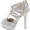 thumbnail image 2 of Qupid Women's Gaze-450 Platform Dress Sandal, 2 of 7