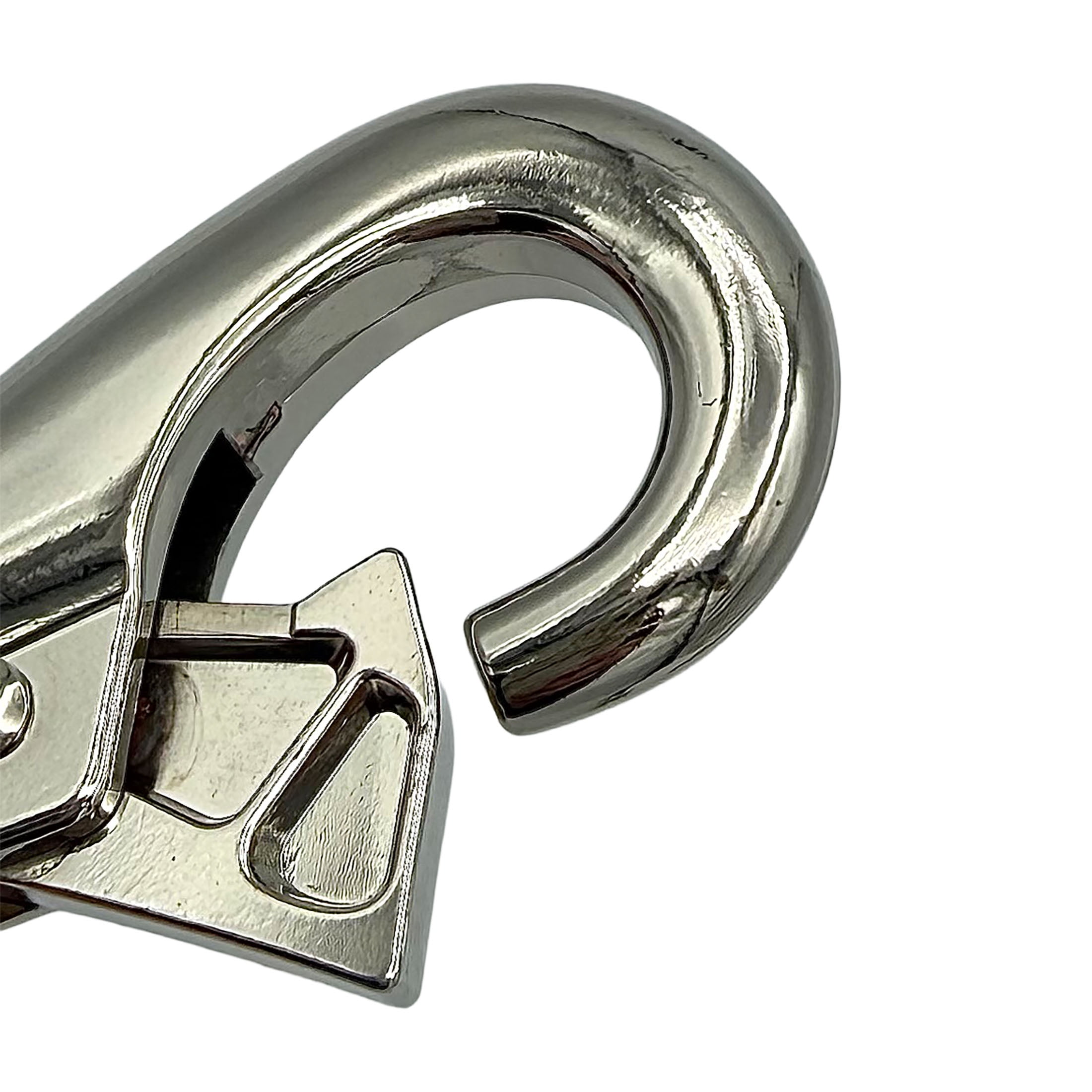 (3 pack) 7/8" Heavy Duty Swivel Eye Bull Snap, Nickel Plated, Peerless Chain Company, #4710338