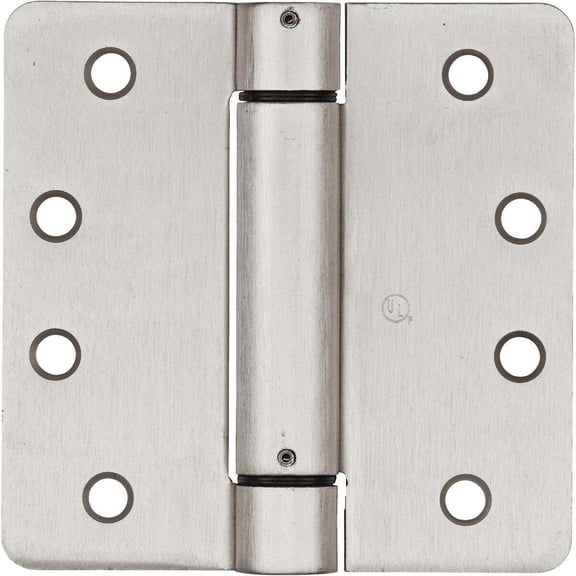 Unbranded National Mfg. 4" Sn 1/4r Spring Hinge N350868 — Standard Mounting Hardware, Drop-In Replacement
