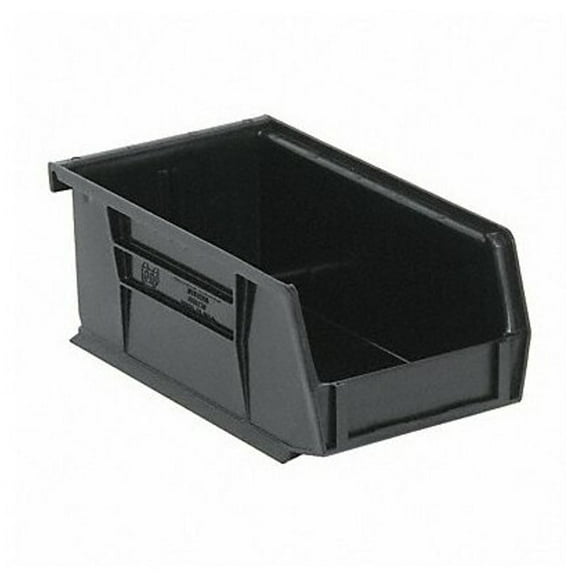 Quantum Storage Systems Hang and Stack Bin,7-3/8 In L,Black  QUS220BR
