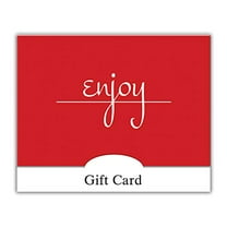 Gift Card Holder - Enjoy, Red Script (100 pack)