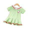 thumbnail image 3 of Hello Kitty nueva ropa para niños vestido dulce de dibujos animados niñas estilo extranjero de manga corta estilo universitario falda de princesa para bebé, 3 of 5