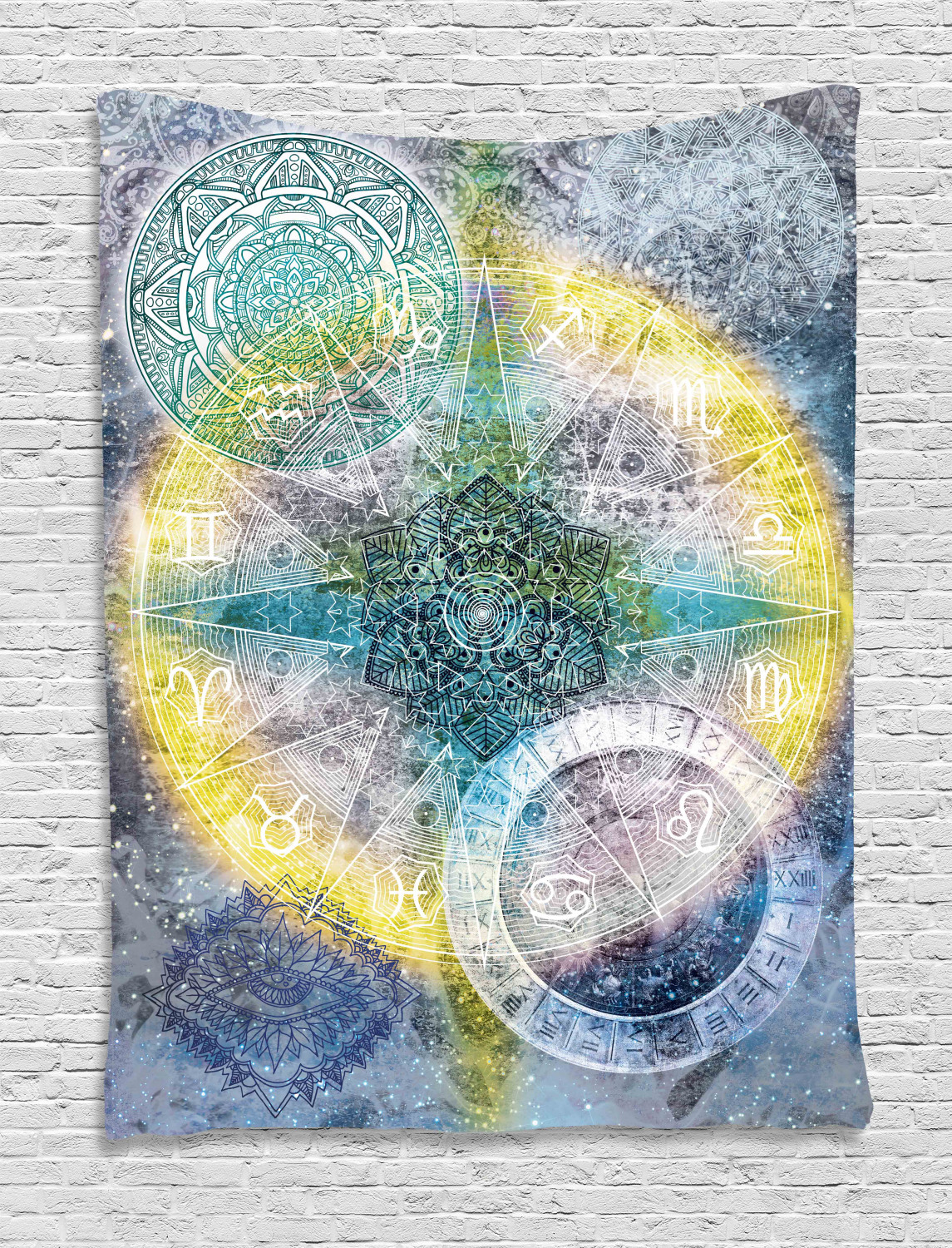 Zodiac Astrology Horoscopes Tapestry Hanging for Dorm Bedroom Living Room Decor