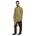 thumbnail image 2 of Atasi Kurta Asymétrique Imprimée Décontractée pour Hommes Ensemble Kurta Longue Designer, 2 of 4
