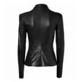thumbnail image 2 of NOORA Women's Vintage Slim Fitted Soft Real Leather Ladies Biker Jacket, 2 of 6
