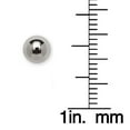 thumbnail image 2 of Jewelryweb Solid 14k White Gold 3 8mm Ball Screw Back Stud Post Earrings-Ball Earring for Women, 2 of 2