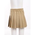 thumbnail image 4 of TTAO Kids Girls School Uniform Skirts Pleated Skater Tennis Skirts A-Line Mini Skirts Skorts Age 5-16 Years Khaki 9-10, 4 of 7