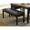 thumbnail image 2 of Contemporary Style 6pc Set Genuine Marble Top Table 4 Chairs Bench Dark Espresso Finish Dining Room Furniture, 2 of 6