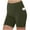 Army Green, variant on Fnooota Womens Biker Shorts with Pockets, High Waisted Summer Stretch Running Athletic Yoga Shorts Dark Gray Size M