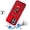 Red, variant on XPM for Apple iPhone 17 (6.3") Phone Case, Hybrid Ring Shockproof with 360° Rotate Ring Kickstand, Camera Lens Protection, Soft Edge Bumper Cover for iPhone 17 (Black)