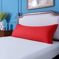 thumbnail image 3 of Ntbay Microfiber Ultra Soft Body Pillowcase with Envelope Closure, Wrinkle, Stain Resistant Body Pillow Cover, 20" x 54", Red (Not Include Body Pillow), 3 of 5