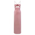 thumbnail image 3 of Vestido Largo Con Tirantes Vestido ajustado casual para mujer Ropa de vacaciones sin espalda ahuecada (Rosa M) Cgtredaw para Mujer Rosa T XXL, 3 of 7