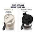 thumbnail image 3 of Contigo® 2-Pack Water Bottles – AutoSeal® 24 oz Leakproof Bottle with Carry Strap Oatmeal/Champagne and  DualSip 20 oz Insulated Bottle with 2-Way Lid Black/Silver, 3 of 6