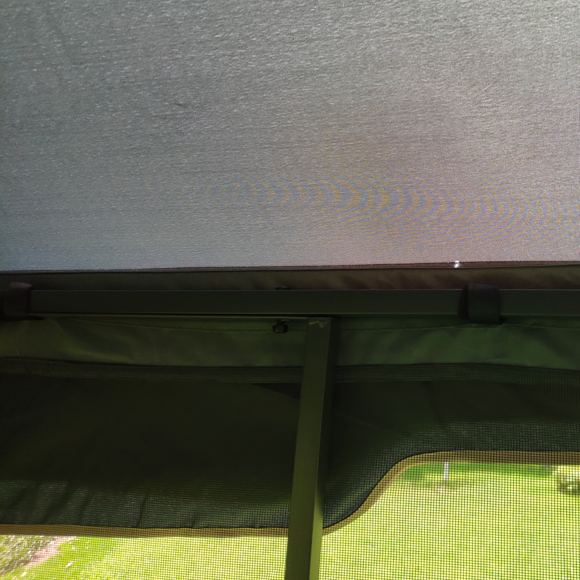 Outdoor Gazebo Tent, 13x10 FT Double Roof Tent with Mosquito Net for Garden Backyard, Gray Top
