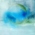 thumbnail image 2 of Oppenheimer, Michelle 26x26 White Modern Wood Framed Museum Art Print Titled - Aqua Sphere, 2 of 4