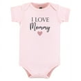 thumbnail image 3 of Hudson Baby Infant Girl Cotton Bodysuits, Girl Mommy Pink Navy 3Pk, 0-3 Months, 3 of 5