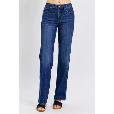 Judy Blue Full Size High Waist Tummy Control Straight Jeans - Rosa Apparel
