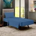 thumbnail image 1 of Premium Home Collection Microfiber Soft Cooling Bed Sheet Set - 3 Piece, Twin, Dusty Blue, 1 of 5