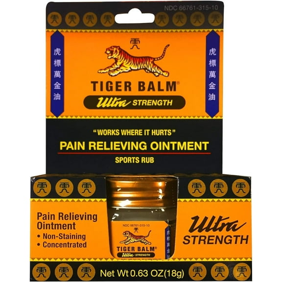Tiger Balm Ultra Strength 0.63 oz Pack of 7